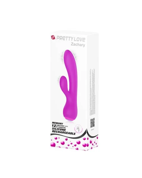 Zack Rabbit Vibrator - Purple - 7 Inch