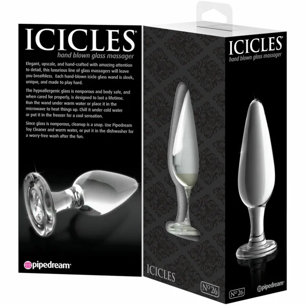 Icicles No 26 Glass Butt Plug