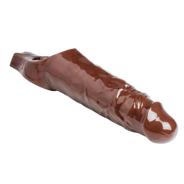 Really Ample Penis Enhancer Sheath- - Brown