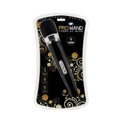 Personal Massagers Turbo Ac Power Wand Blk Pro Sensual Series