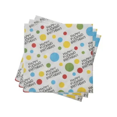 X rated Birthday Napkins 2 Ply