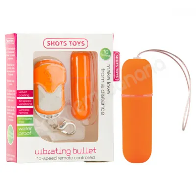 Shots Toys Orange Vibrating Bullet