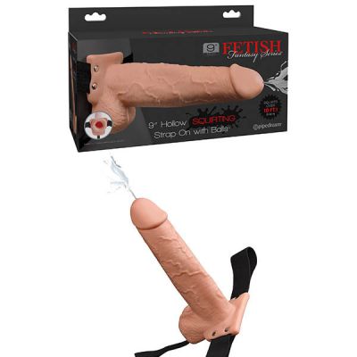 9 Hollow Squirting Strap On Balls