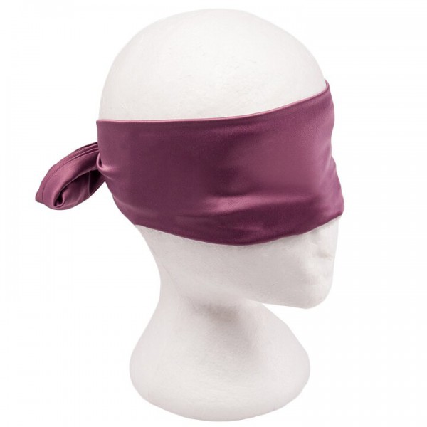 Bind & Blush Pink Satin Tie Blindfold Scarf