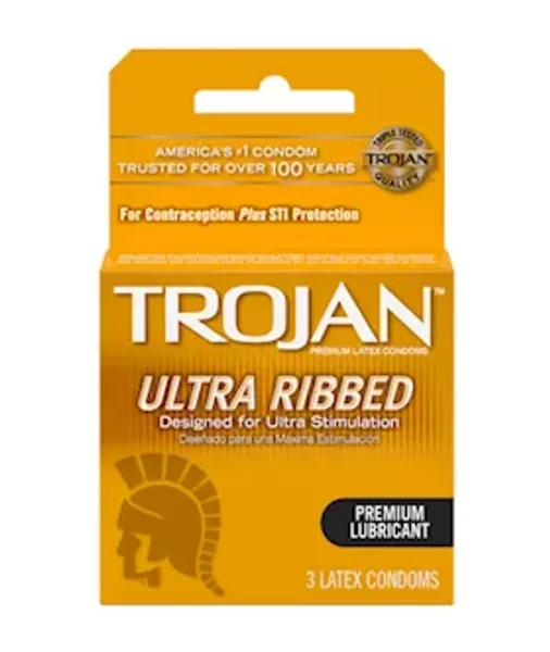Trojan Ultra Ribbed 3pk - 3pk — image 2 of 2