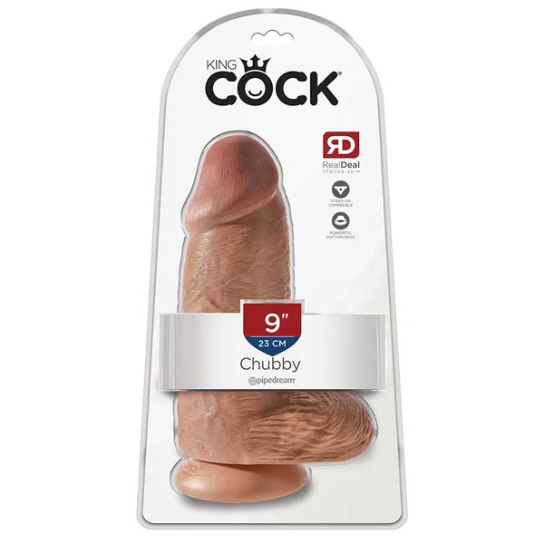 King Cock Chubby 9 Inch Dildo | Massive Suction Cup Dildo for Anal — image 11 of 11
