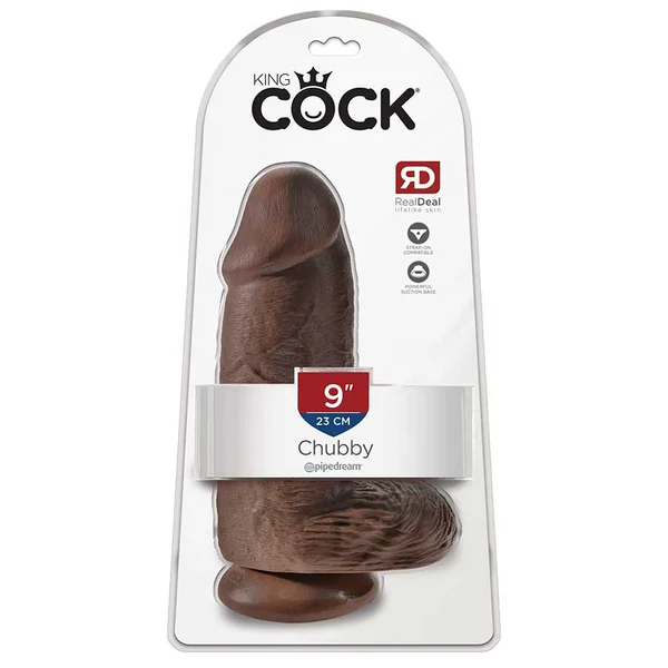 King Cock Chubby 9 Inch Dildo | Massive Suction Cup Dildo for Anal — image 8 of 11