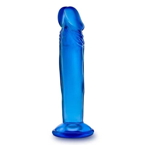 B Yours Small 6 Inch Anal Dildo With Suction Cup by Blush Novelties | Blue — image 2 of 8