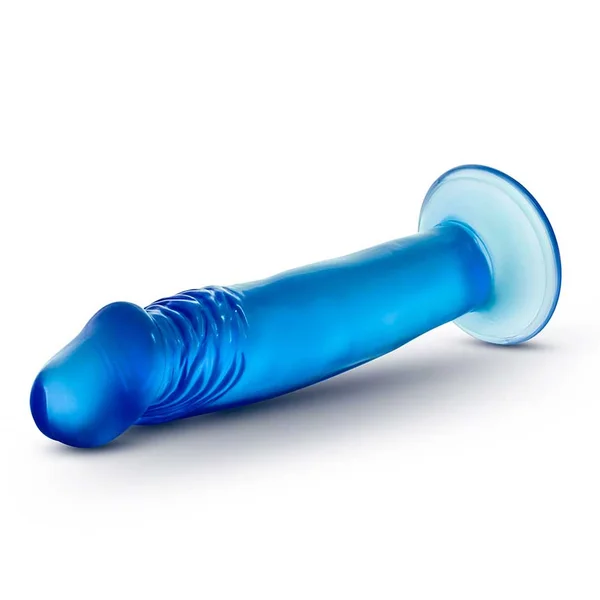 B Yours Small 6 Inch Anal Dildo With Suction Cup by Blush Novelties | Blue — image 4 of 8