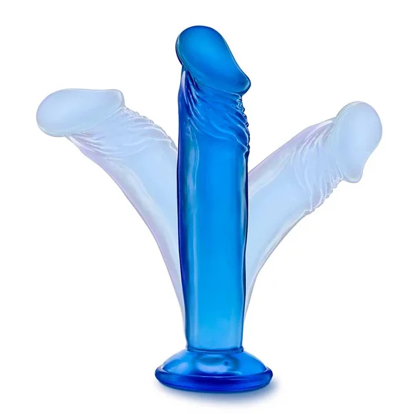 B Yours Small 6 Inch Anal Dildo With Suction Cup by Blush Novelties | Blue — image 6 of 8
