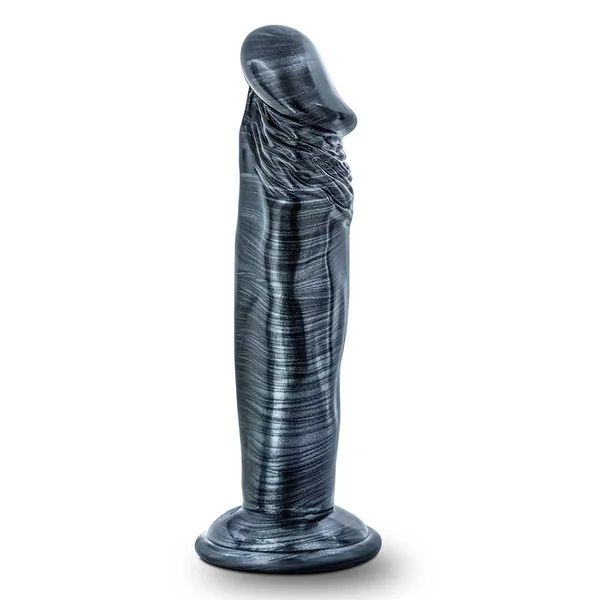 Jet Ebony 6 Inch Carbon Metallic Black Anal Dildo by Blush Novelties — image 2 of 6