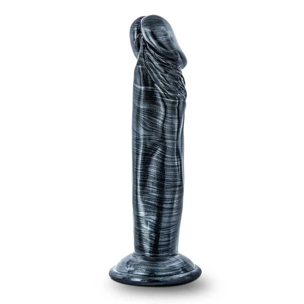 Jet Ebony 6 Inch Carbon Metallic Black Anal Dildo by Blush Novelties — image 3 of 6