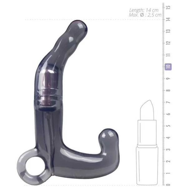 Men's Charcoal Pleasure Wand Vibrating Prostate Massager by Doc Johnson — image 8 of 9