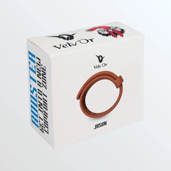 Velv'Or Rooster Jason Adjustable Hard Silicone Cock Ring - Brown — image 13 of 13