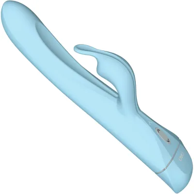 OVO K6 Silicone Waterproof Multi Speed Rabbit Vibrator Aqua