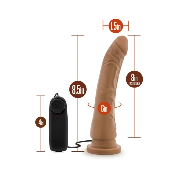 Dr. Skin 8.5 Inch Vibrating Realistic Cock With Suction Cup