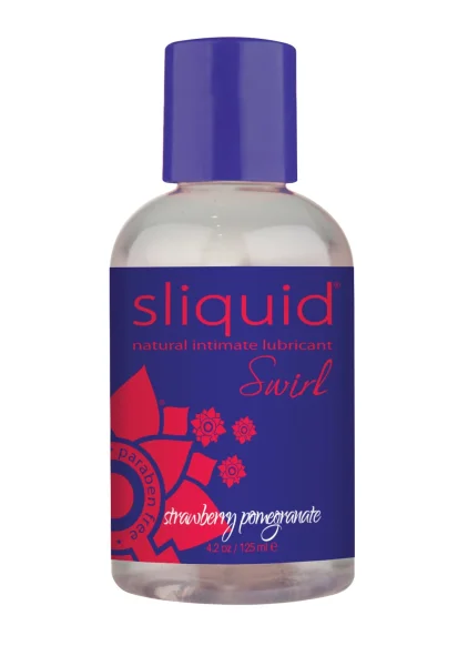 Sliquid Swirl Naturals Strawberry Pomegranate Flavored Lube | 2oz