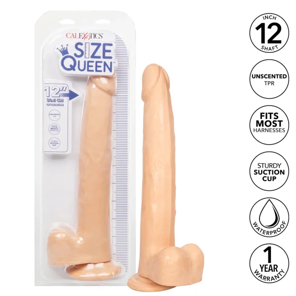Size Queen 12 inch-30.5 Cm - Ivory