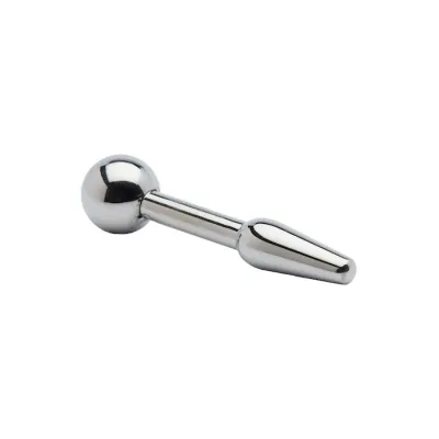 Kink Range Stainless Steel Penis Plug 2 5 Inch Silver