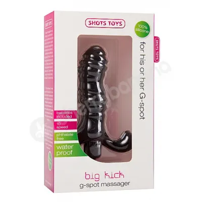 Shots Toys Black Big Kick Vibrator