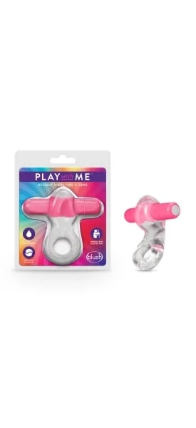 Blush - Play with Me - Delight Vibrating C-Ring - Pink — image 5 of 8