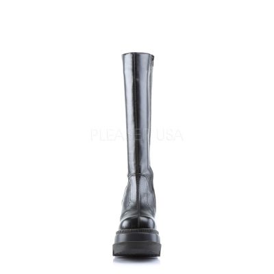 SHAKER 100 4 1 2 P F Goth Punk Lolita Blk Pu Knee BT