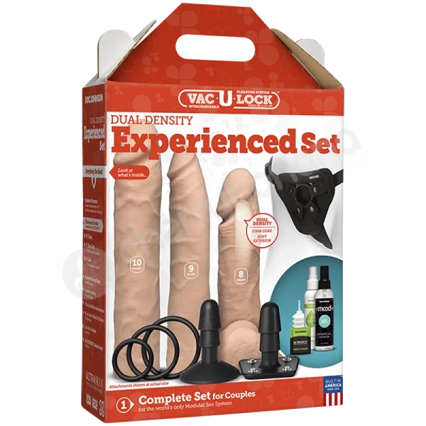 Vac-u-lock Dual Density Experienced Strap-on Set