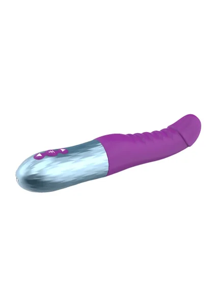 Cadenza Rechargeable Silicone Thrusting Dildo By FemmeFunn - Purple