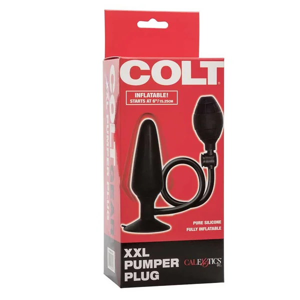 XXL Black Inflatable Pumper Butt Plug by Colt — image 7 of 8