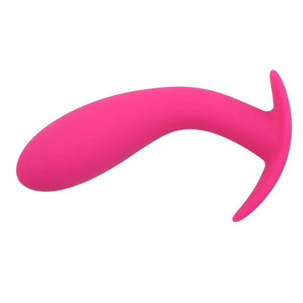 Curved Silicone Butt Plug With Flared Base — image 18 of 20
