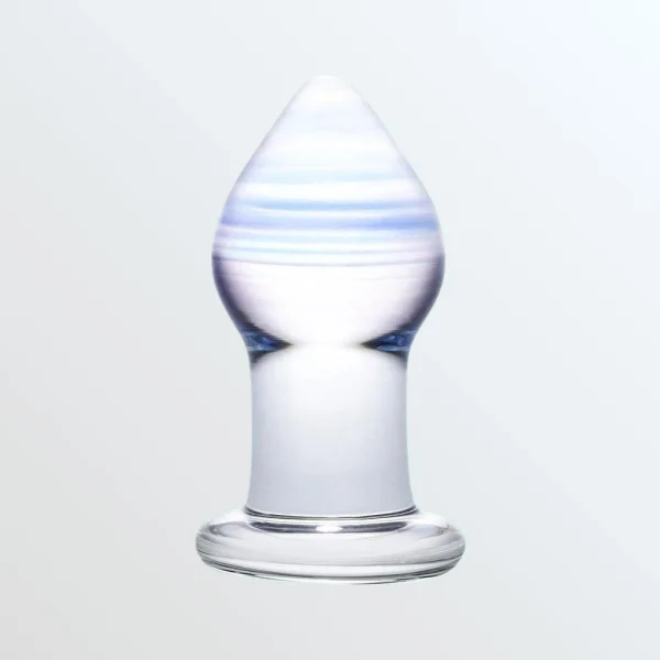 Gläs Amethyst Rain Glass Butt Plug Dildo