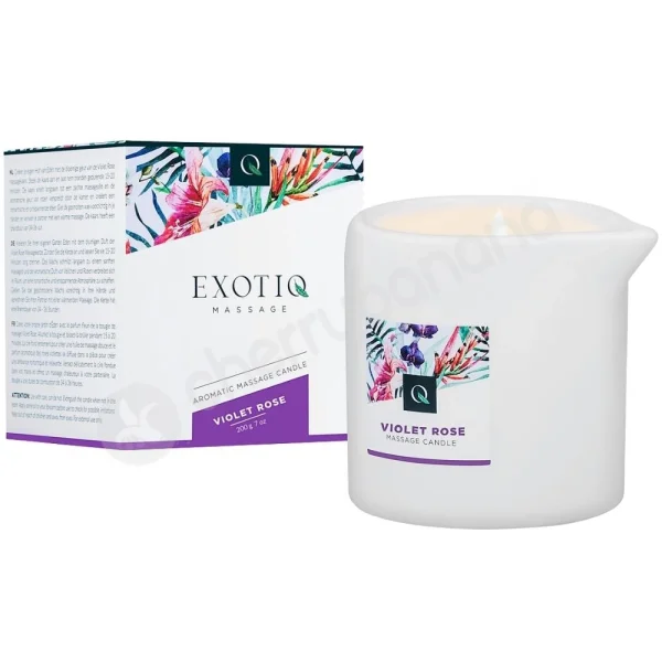 Exotiq Massage Candle Violet Rose 200g