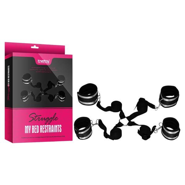Bed Restraints Wrist & Leg Cuffs Kit