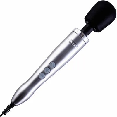 Doxy Die Cast Extra Powerful Massage Wand Vibrator Brushed Metal