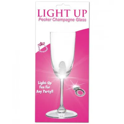 Light Up Pecker Champagne Glass