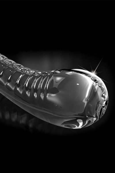 Pipedream 7.1" Hand Blown Glass Dildo with Suction Base