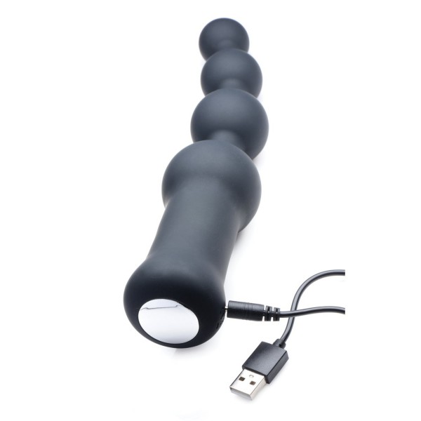 Master Series Deluxe Voodoo Beads 10x Silicone Anal Beads Vibrator — image 9 of 9