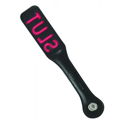 12 Leather Slut Paddle