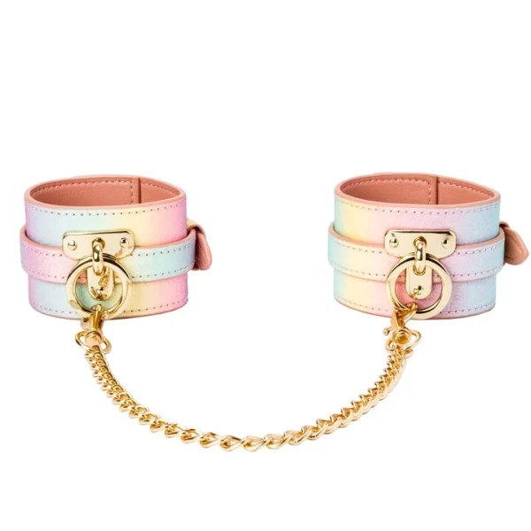 Bondara Luxe Sugar Rush Rainbow Glitter Ankle Cuffs