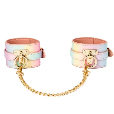 Bondara Luxe Sugar Rush Rainbow Glitter Ankle Cuffs