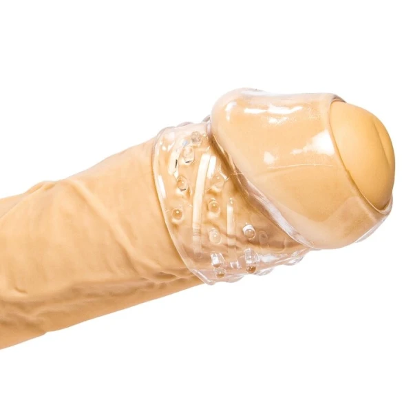 Bondara Hat Trick Clear TPR Penis Head Sleeve – 2.5 Inch