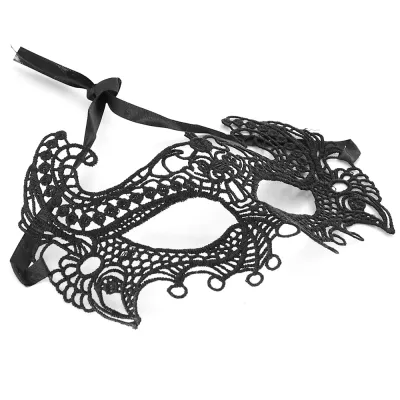 Black White Lace Empress Eye Mask
