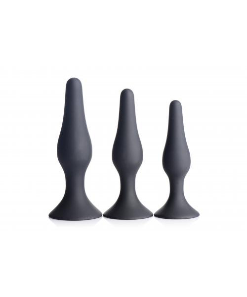 3-Piece Silicone Anal Plug Set