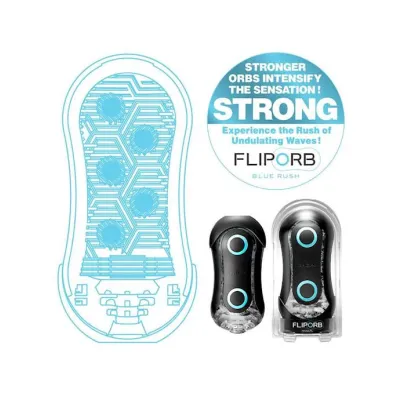 Tenga Flip Orb Strong Blue Rush Strong Cup