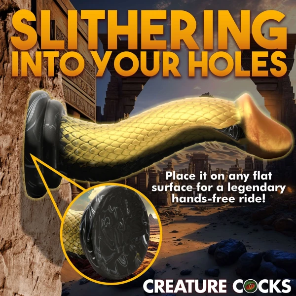 Creature Cocks - Golden Mamba Silicone Dildo