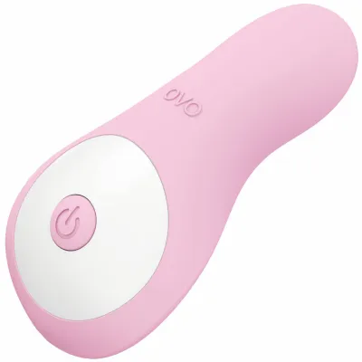 OVO S5 SilkSkyn Rechargeable Silicone Lay On Body Massager Pink