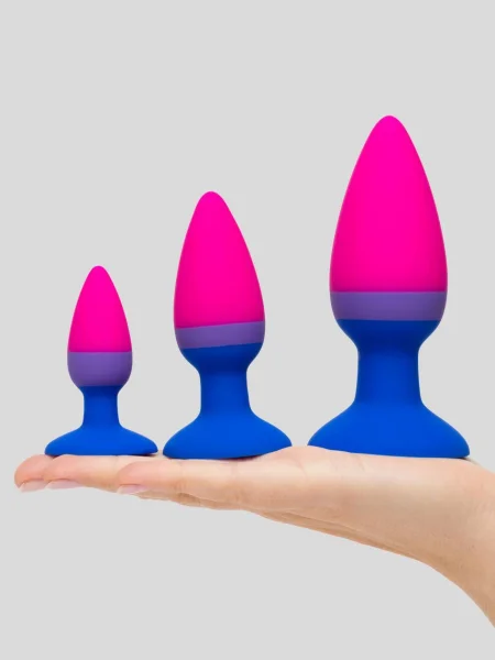 Multi-Coloured Silicone Butt Plug Set (3 Piece)