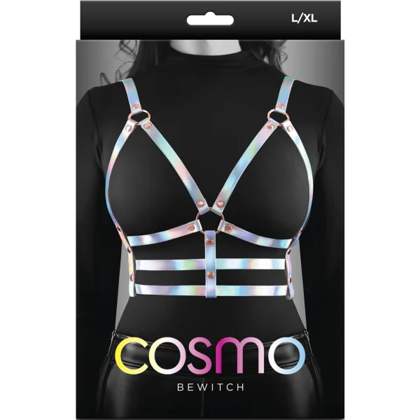 Cosmo Bewitch Chest Harness Small / Medium - Rainbow