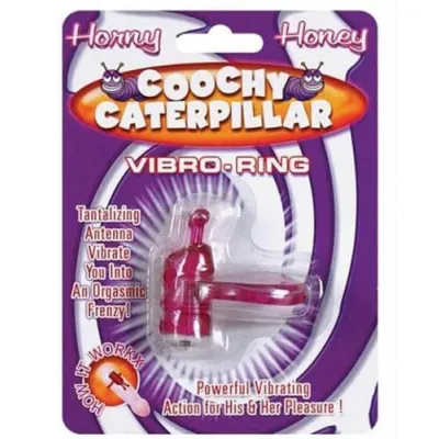 Horny Honey Vibro Ring Coochy Caterpillar Magenta