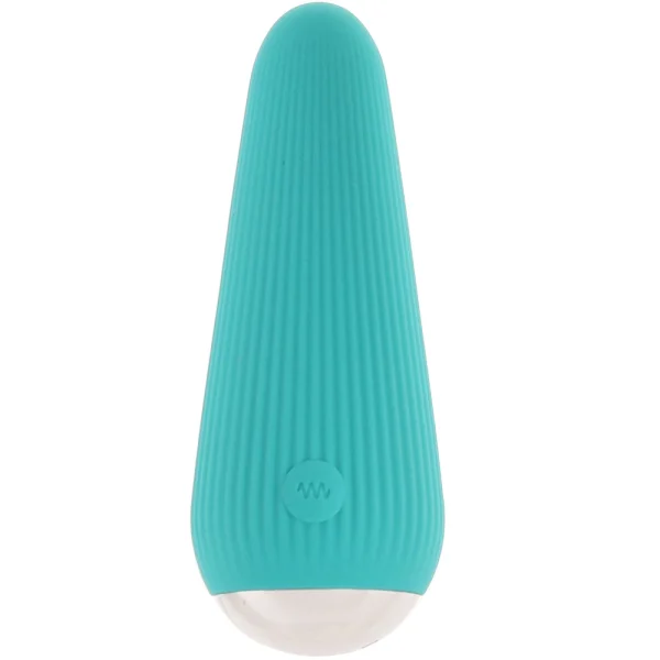 Gender X O Cone Rechargeable Waterproof Silicone Powerful Bullet Vibrator - Teal